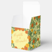 イエローオレン結婚ジのフローラバラ フェイバーボックス (オープン)