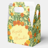 イエローオレン結婚ジのフローラバラ フェイバーボックス (オープン)