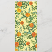 イエローオレン結婚ジのフローラバラ メニュー (裏面)