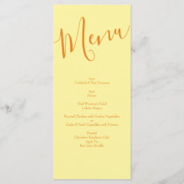 イエローオレン結婚ジのフローラバラ メニュー