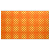イエローオンオレンジ水玉模様パターンデザイン ファブリック (ヤード)