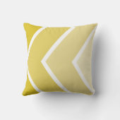 イエローオンブレシェブロンストライプのパターン クッション (裏面)