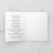 イエローオンホワイトダッフォディルバレンタイン シーズンカード (内部)