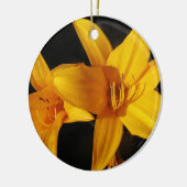 イエローオーキッドオーナメント セラミックオーナメント (左)