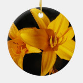 イエローオーキッドオーナメント セラミックオーナメント (裏面)
