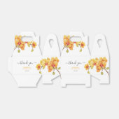 イエローオーキッドフラワーボタニカル誕生日 フェイバーボックス (折り畳みなし)