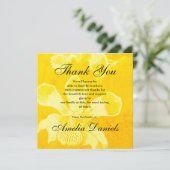 イエローオーキッド葬儀サンキューカード 招待状 (スタンド正面)