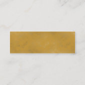 イエローオークレウォッシュ スキニー名刺 (裏面)