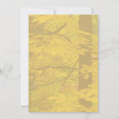 イエローオータムフォレストテーマ結婚ズ 招待状 (裏面)