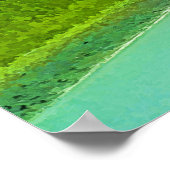 イエローオートバイハイウェイライディングアートポスター ポスター (角)