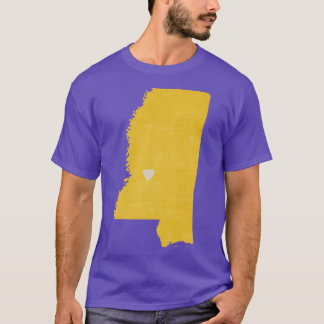 イエローオーバーサイズミシシッピラブ Tシャツ