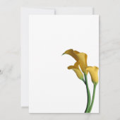 イエローカエレガントラリリーブライダルシャワー 招待状 (裏面)