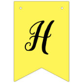 イエローカスタムアゲハチョウパーティーバンティングバナー バンティングフラッグ (第2の旗)