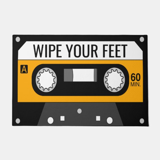 イエローカセット ドアマット (正面)