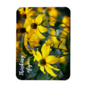 イエローカットリーフコンフ考えるローワーズ マグネット (縦)