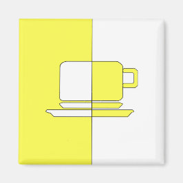 イエローカップとホワイトカップ マグネット