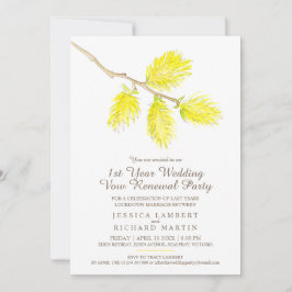 イエローカトキン春結婚第一発願の更新パーティー 招待状