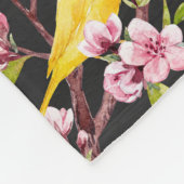 イエローカナリア フリースブランケット (角)