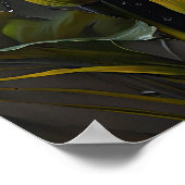 イエローカラリリリユリフラワーアートプリントポスター ポスター (角)