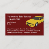 イエローカラータクシカーサービス 名刺 (正面)