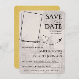 イエローカンクンパスポート日付の保存 セーブザデート