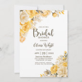 イエローカントリーバラフローラブライダルシャワー 招待状 (正面)