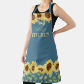 イエローカントリーフローラ水彩ひまわり エプロン (インサイチュ)