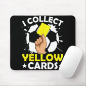 イエローカードを集めるサッカー マウスパッド (マウス)