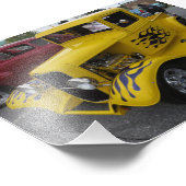 イエローカーブラックフレイムス フォトプリント            (角)