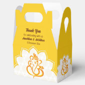 イエローガネーシャとマンダラ背景好意ボックス フェイバーボックス (オープン)