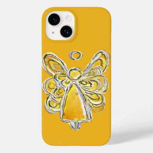 イエローガーディアンジェルアーカスタムトiPhoneケース Case-Mate iPhoneケース (裏面)