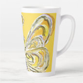 イエローガーディアンジェルカスタムラテコーヒーカップマグカップ カフェラテマグ (右)