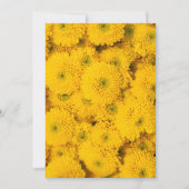 イエローガーデンアスター完璧な色の夏の花 招待状 (正面)