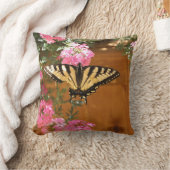 イエローガーデンバタフライ クッション (ブランケット)