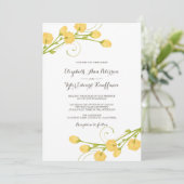 イエローガーデンバラ-結婚式招待状 招待状 (スタンド正面)