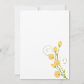 イエローガーデンバラ-結婚式招待状 招待状 (裏面)