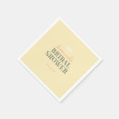 イエローガーデンフローラブライダルシャワー スタンダードカクテルナプキン (角)