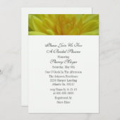 イエローガーデンムシャワー招待状 招待状 (正面/裏面)