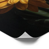 イエローガーベラデイジーアートプリントポスター ポスター (角)