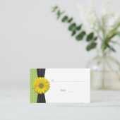 イエローガーベラデイジー特別な機会座席表 プレイスカード (スタンド正面)