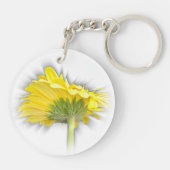 イエローガーベラデイジー キーホルダー (裏面)