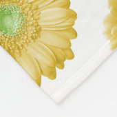 イエローガーベラデイジー フリースブランケット (角)