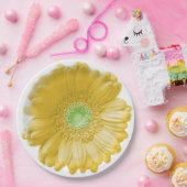 イエローガーベラデイジー ペーパープレート (パーティー)
