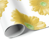 イエローガーベラデイジー ラッピングペーパー (ロールコーナー)