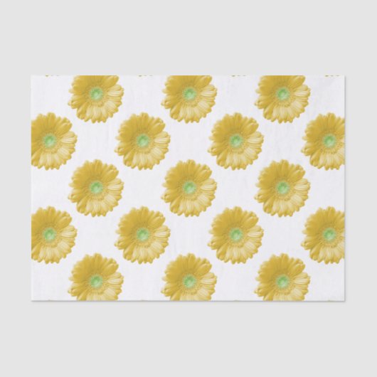 イエローガーベラデイジー 薄葉紙 (正面)