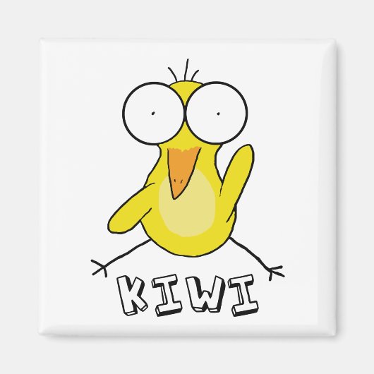 イエローキウイマグネット マグネット (正面)