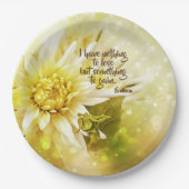 イエローキクパーティー紙プレートことわざ ペーパープレート (正面)
