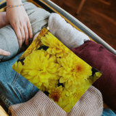 イエローキク開花フローラ アクセサリーポーチ