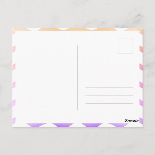 イエローキッズフォトガール誕生日ありがとう ポストカード (裏面)