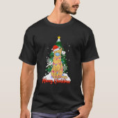 イエローキャッツ用ハッピーメリークリスマス顔マスク Tシャツ (正面)